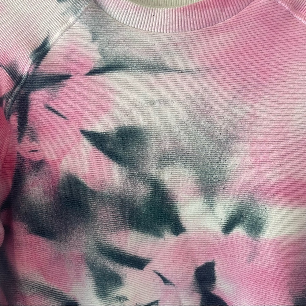 Varley Pink Gray Tie Dye Side Zip Pullover Sweatshirt 37450 - Picture 4 of 8